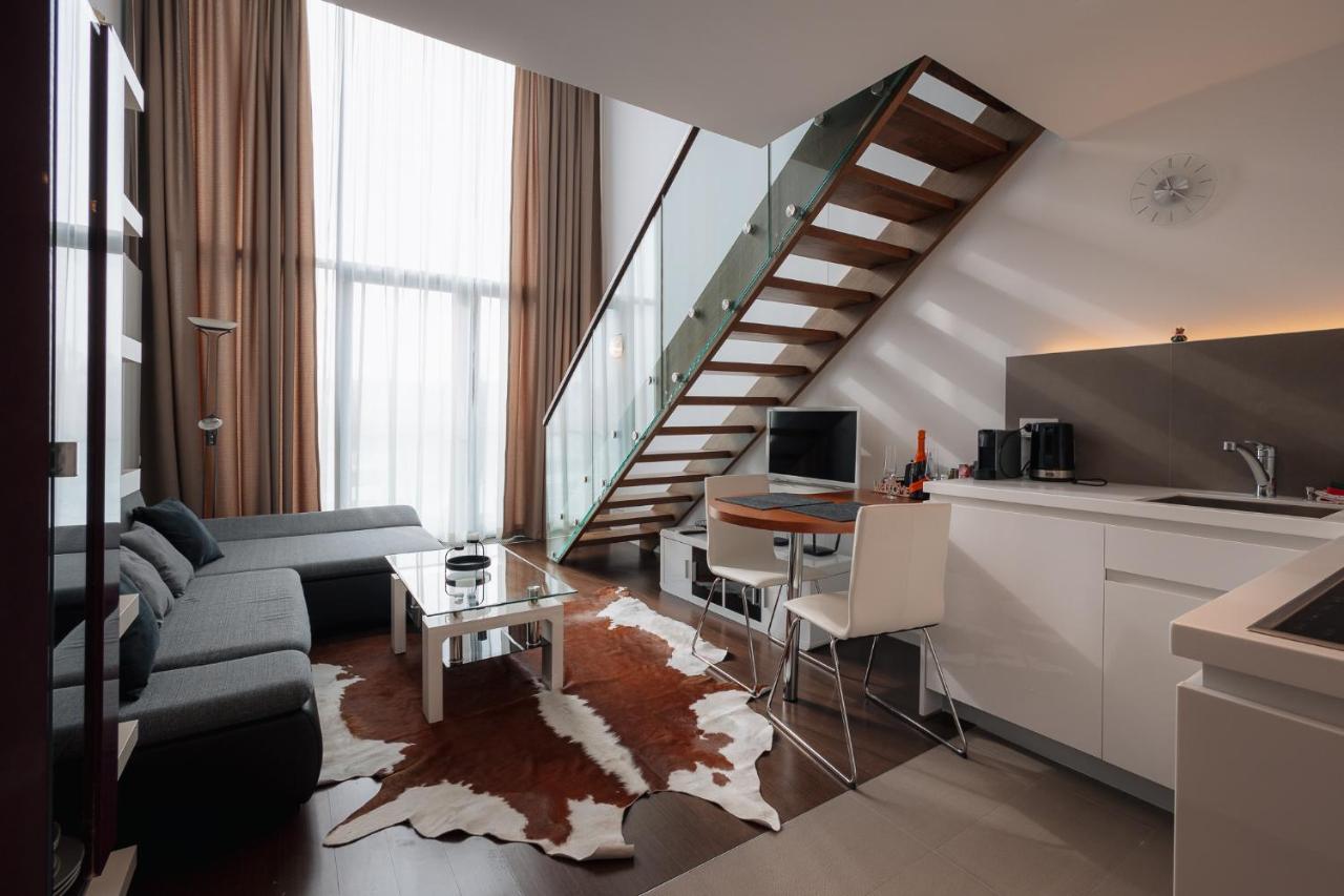 Skau Eurovea Duplex Apartment Danube Exclusive View Free Parking Bratislava Buitenkant foto